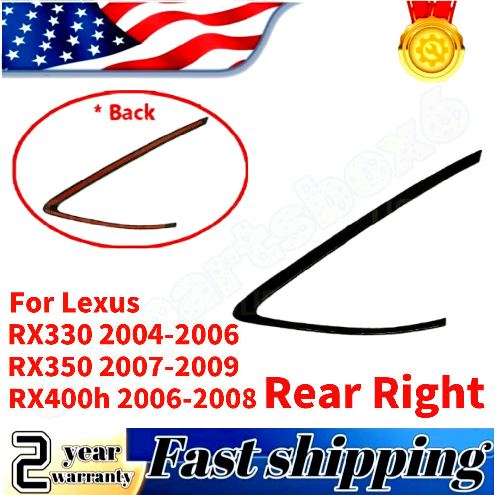 Rear left and right quarter window trim applicable to for Lexus RX330 RX350 RX400h 2004-2009