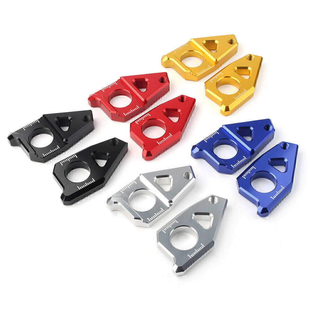 for Yamaha YZF R1 FZ8 FZ1 TMAX 530 Motorcycle Axle Spindle Chain Adjuster Blocks