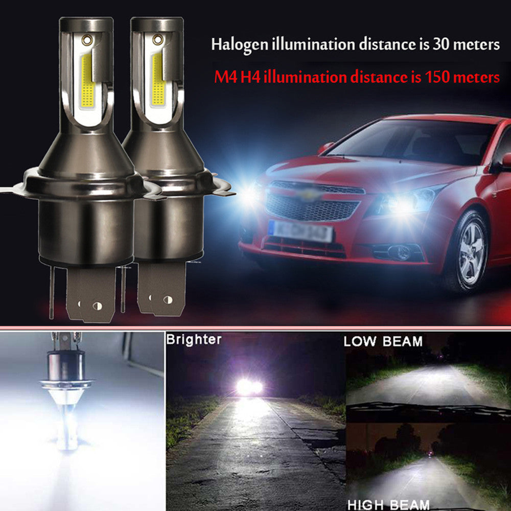 2pcs H4 Car LED Headlights 26000lm 6000k 110W Beam Converter - n