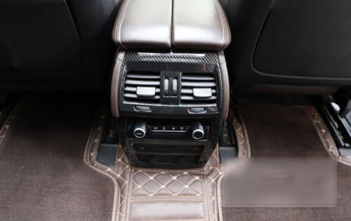 ABS Carbon Fiber 2PCS For X5 F15 Rear Air Outlet Vent Cover Trim 2014-2018 B n