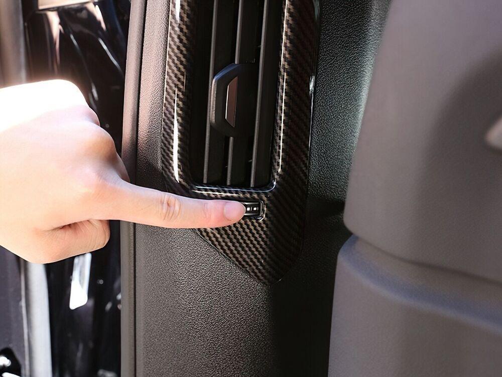 for BMW X5 X7 G05 G07 2019-23 ABS Carbon B Pillar Air Outlet vent Frame Cover 2x