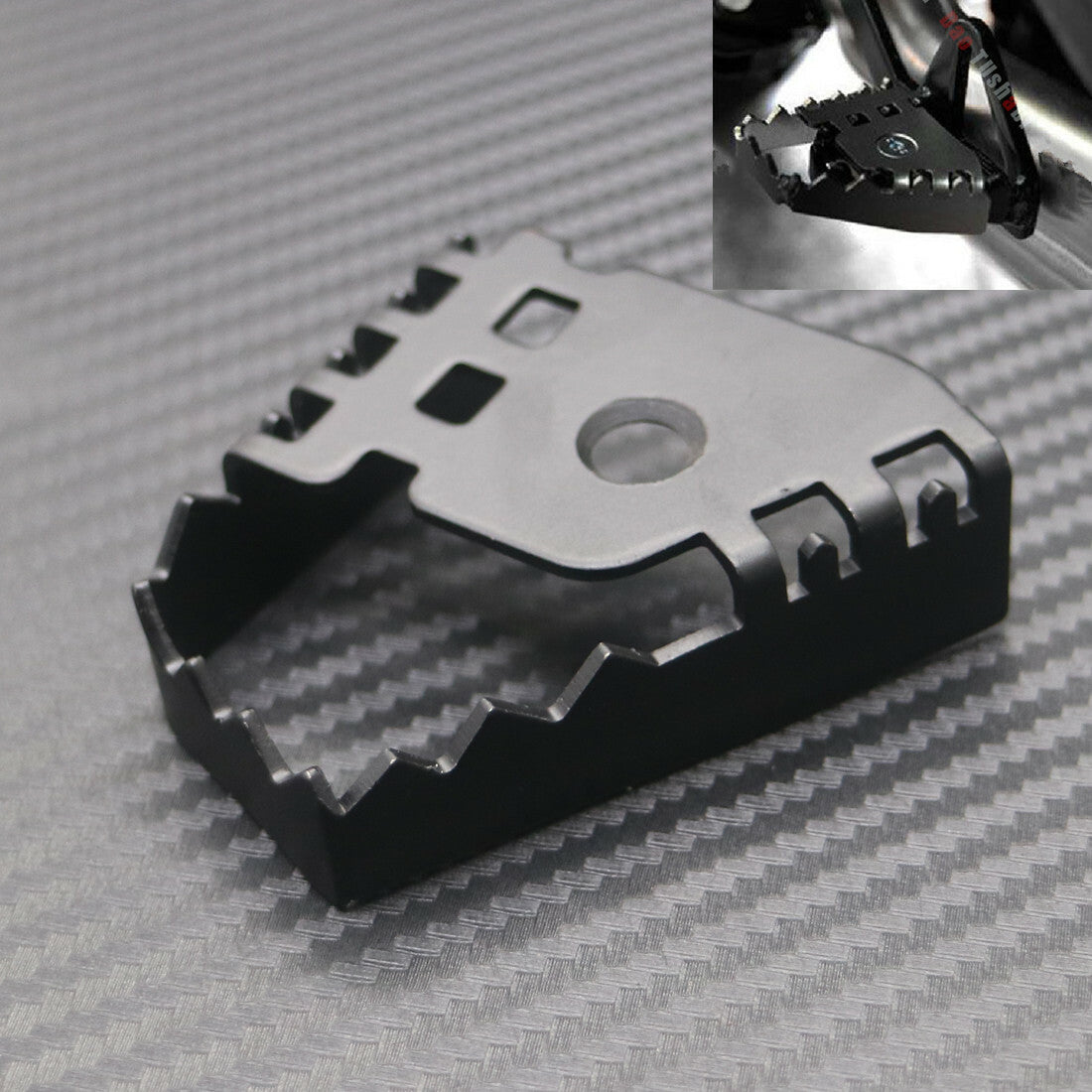Brake Lever Peda Enlarge Extension Rear Brake Peg Pad Extender for BMW F800GS Q