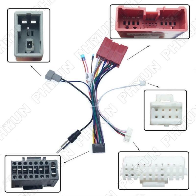 Power cable for Mazda 3, 5, 6, 8, and CX-7 stereo radios with CANbus 16-pin connector. n