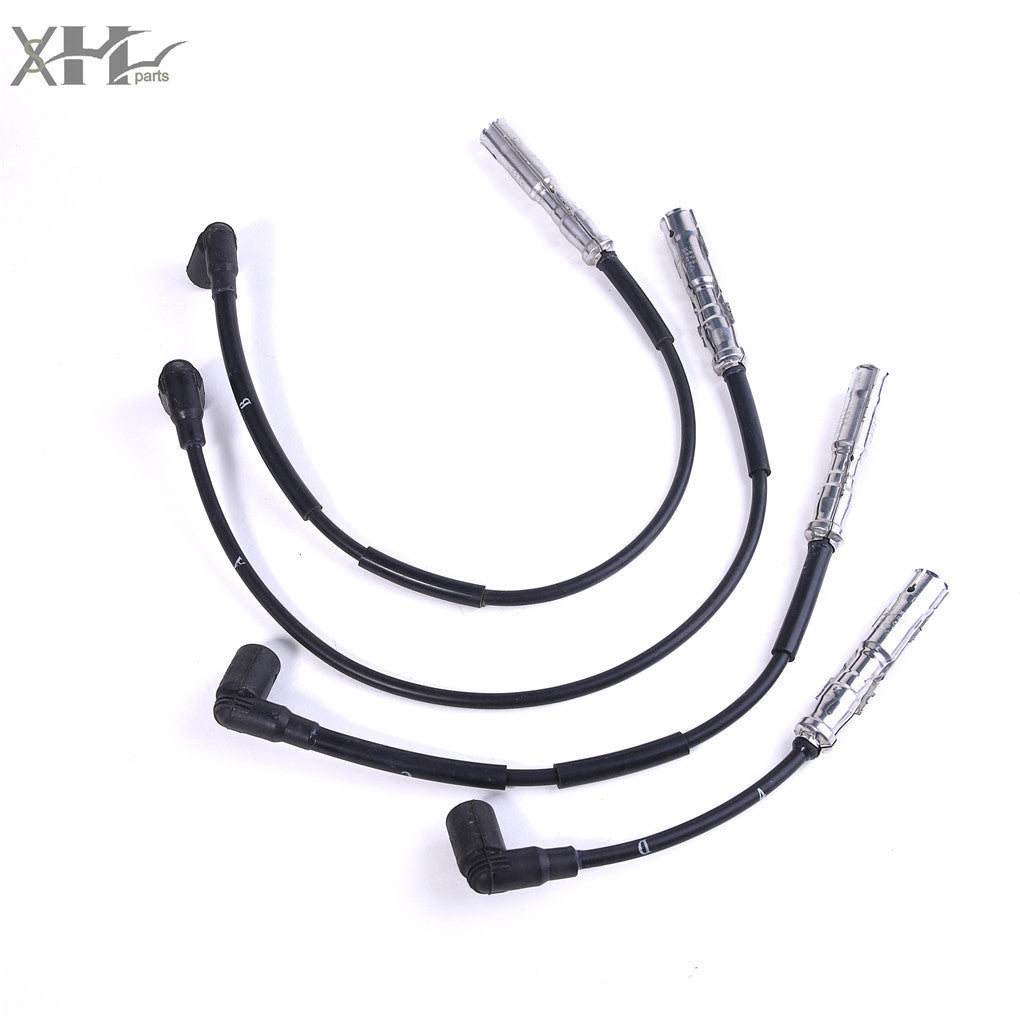 4Pcs Set Of Ignition Lead Wires for VW for Passat 1997-2011 1.6/2.0 8V 06A905430AH Q
