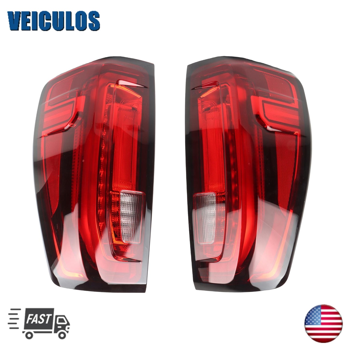 For 2019-2023 for GMC for Sierra 1500 Factory Full LED Tail Lights Lamps 2PCS Left+Right