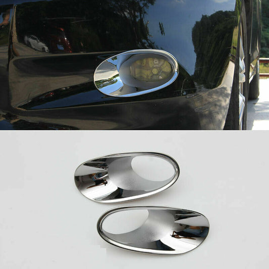 Chrome Front Fog Lights Lamp Mask Moulding Cover Trim for Honda Accord 2008-2010