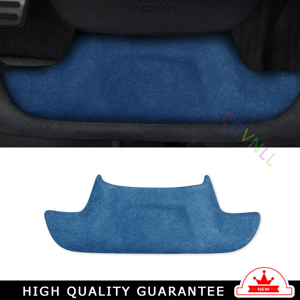 Steering Wheel U Type Cover Trim 1 Fit for Chevrolet Camaro 2016-20 Blue Suede