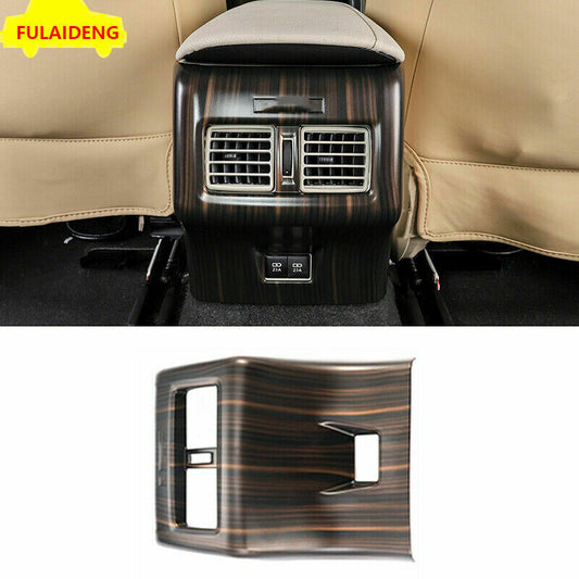 for Toyota for Camry 2018-2023 Wood Grain ABS Rear Air Outlet Vent Cover Trim
