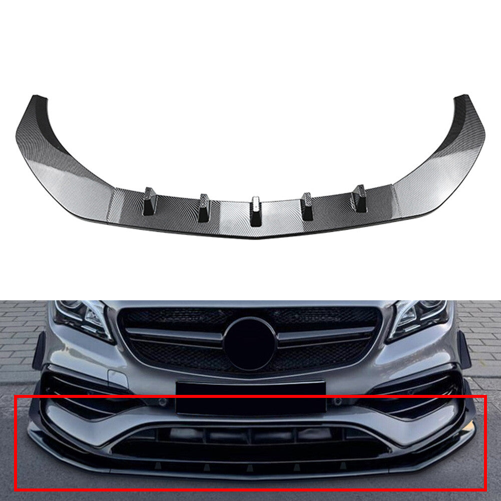 Front Bumper Spoiler Lip for Mercedes-Benz CLA Class C117 2016-2019