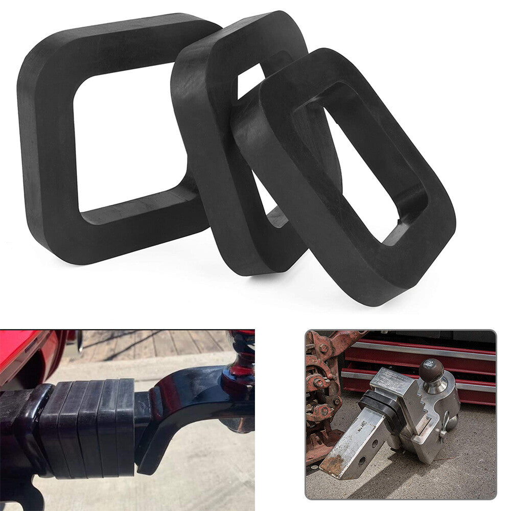 3-Pack 2-inch Hook Receiver Muffler Pads for Adjustable Ball Seats to Reduce Traction on Rattles