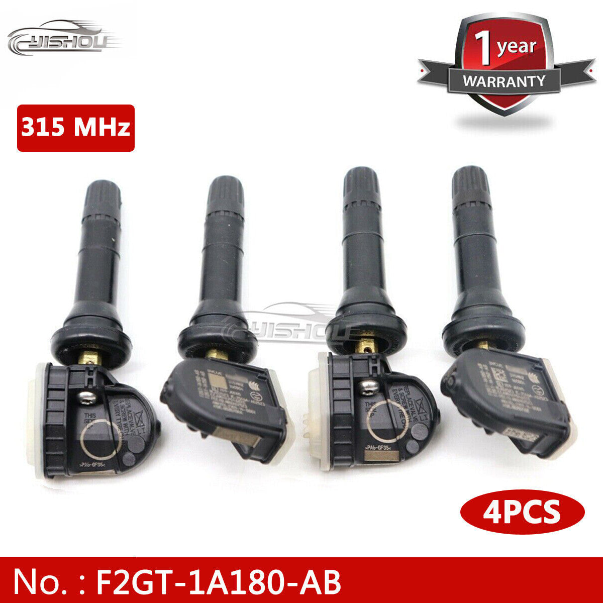 4-pack F2GT-1A189-AB TPMS tire pressure sensors for Ford F-150 Edge for Mustang