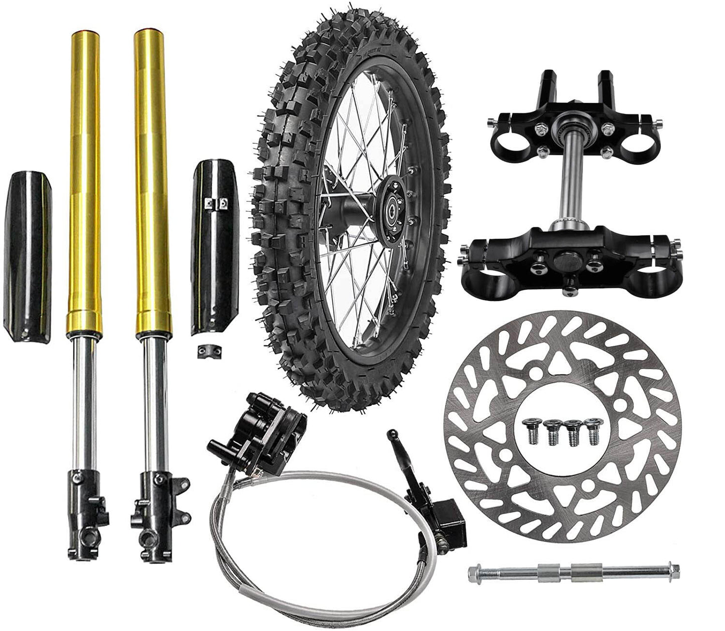 45/48 mm front fork, disc brakes, 19-inch wheel kit, 70/100-19 Pit bike SSR 125cc 150cc