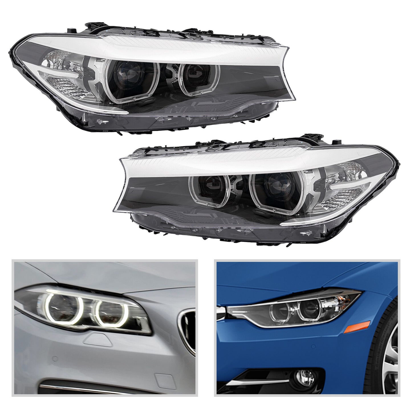 LED Icon Headlight Pair For 2017 2018 2019 2020 5 G30 G31 M5 540i 530 n