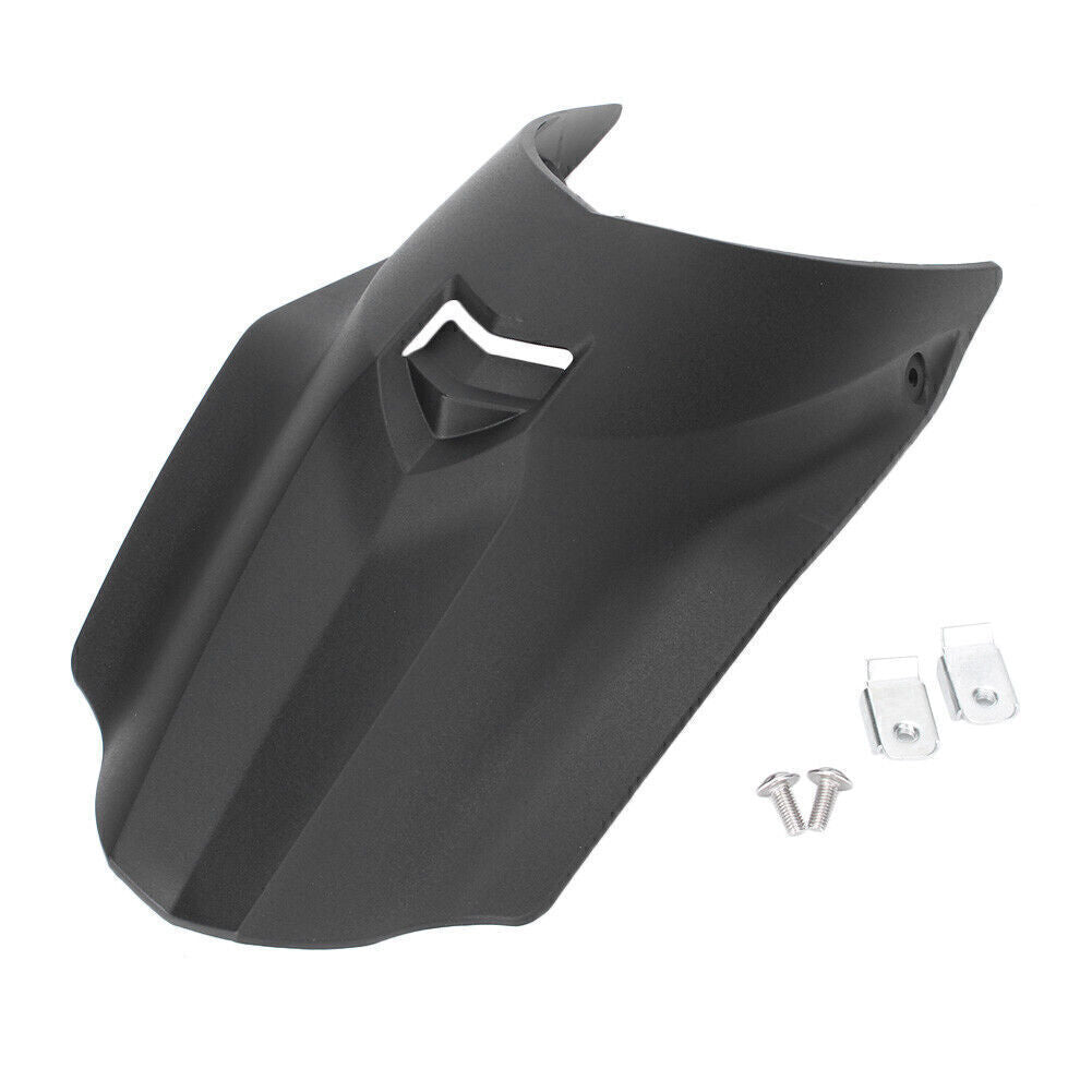 Black Front Fender Mudguard Extender Splash Guard for BMW R1200GS ADV 2014-2019