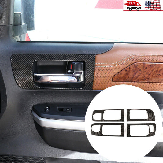2-Pack Carbon Fiber ABS Mirror Decorative Protective Covers for Ford Maverick 2022-2023
