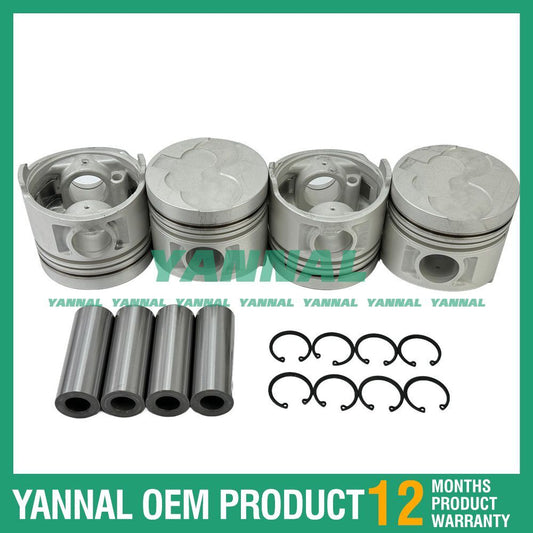 4-piece pack of new forklifts for Nissan piston STD TD27 engine FJ 02 A 25 U diesel forklifts