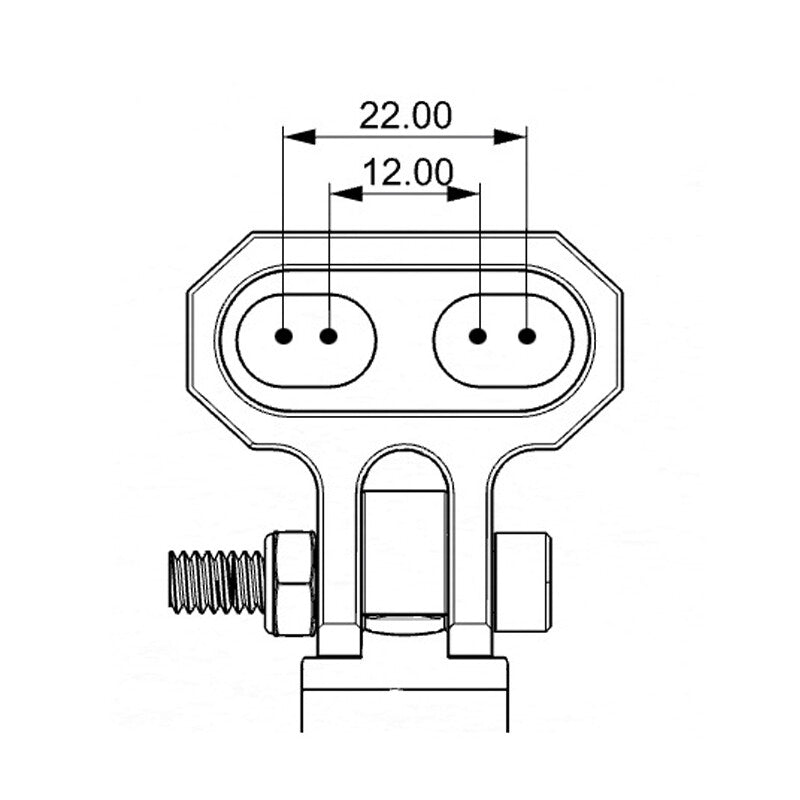 8mm Motorcycle Front Bumper Spotlight Support Aluminum Alloy Extension Rod Bracket 1pc- n