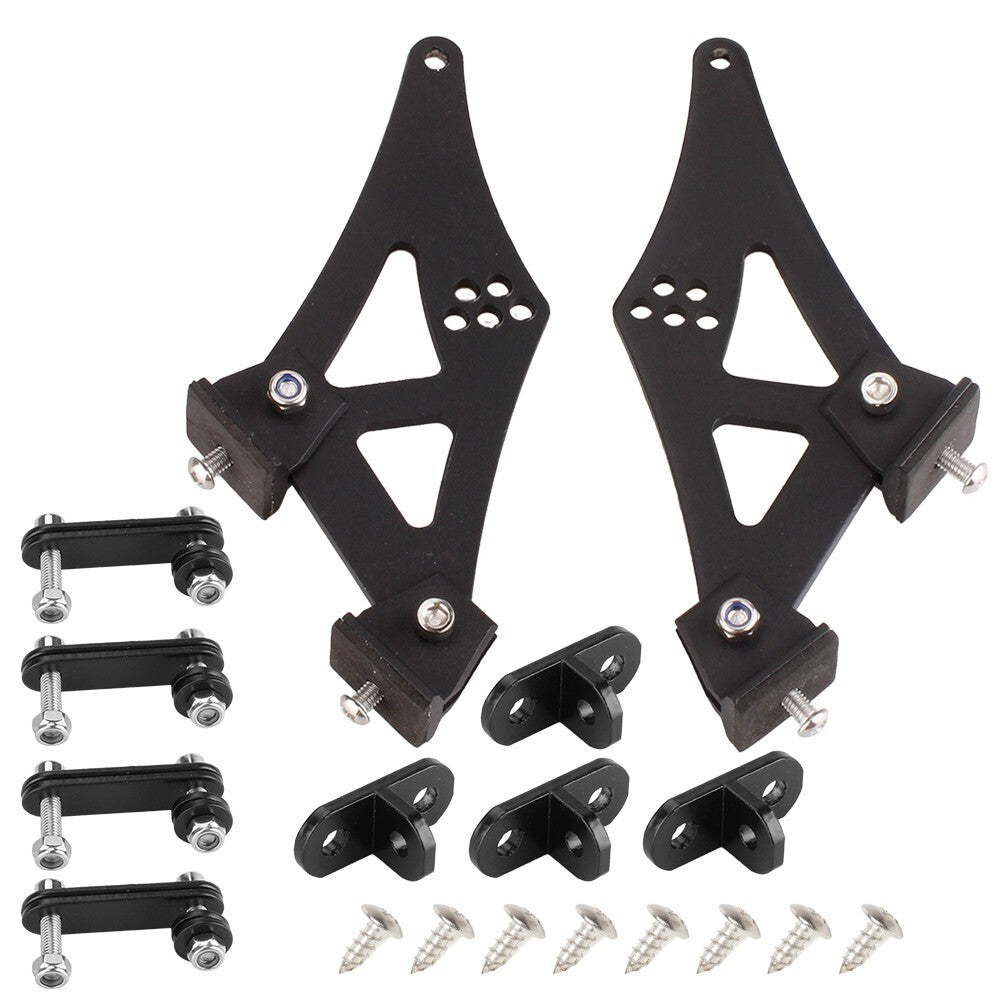 5 Spoiler Mount Brackets Universal Car CNC Aluminum Alloy Rear Wing Trunk Tail Q