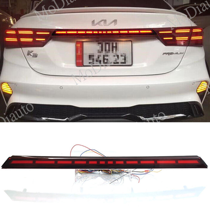 for Kia Forte 2022 Rear Door Trunk LED Tail Light brake light Cover Accessories n