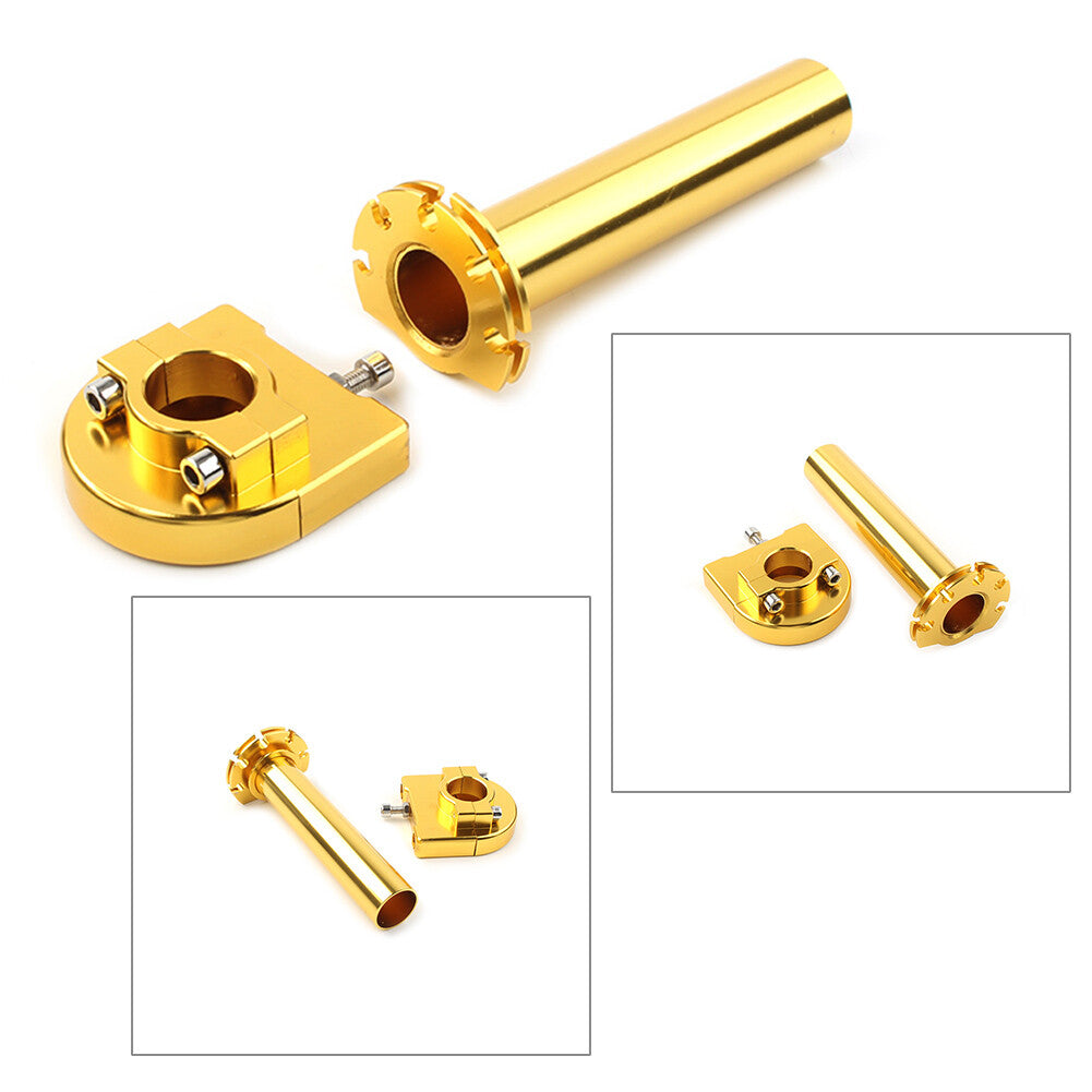 For Motorcycle Universal CNC 7/8in Turn Twist Throttle Handle Bar Throttle Tube