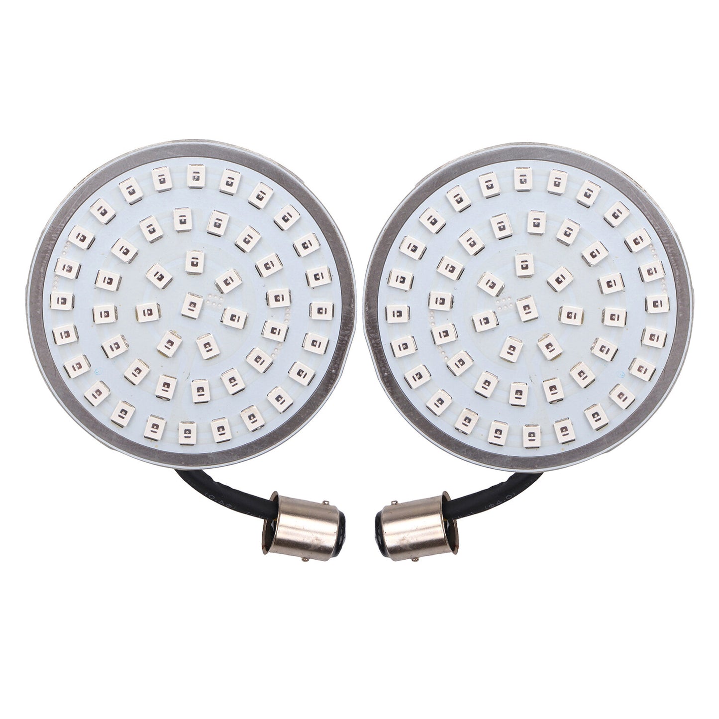 2x1157 LED turn signal lights with red running lights for Harley Softtail Touring