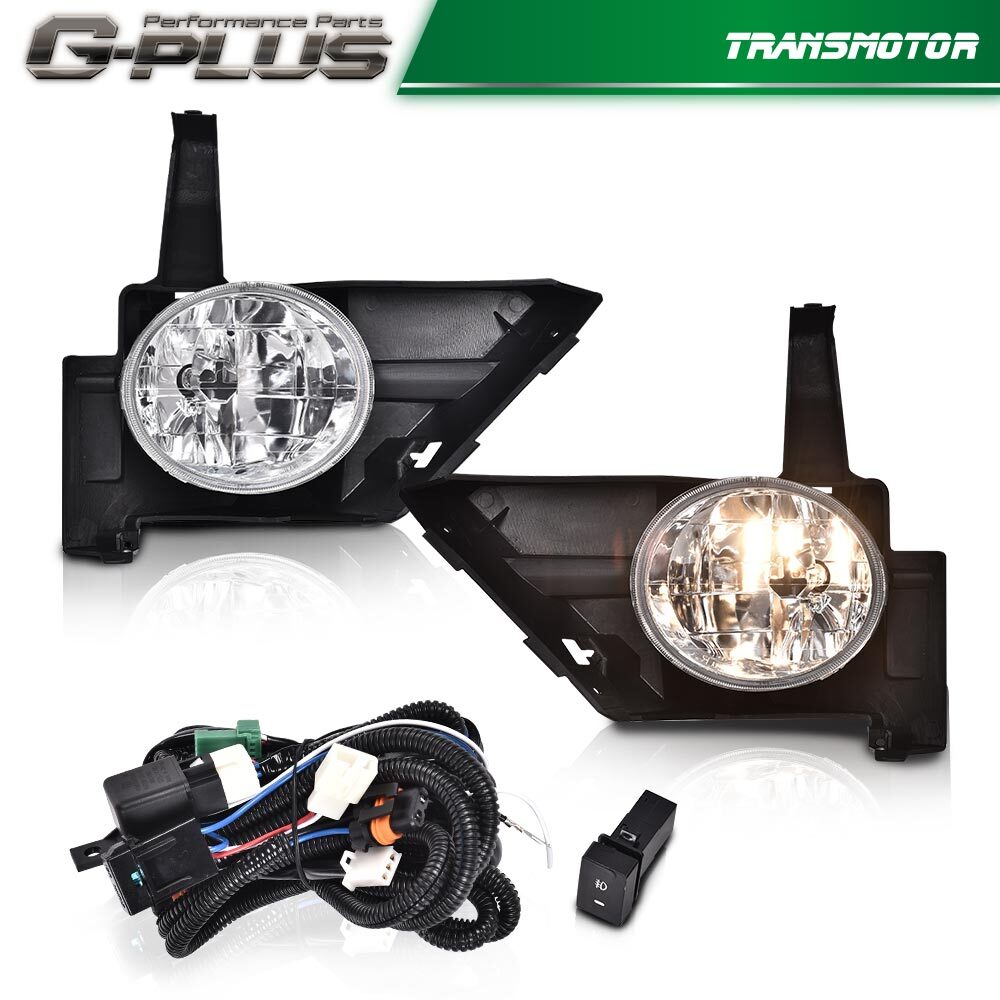 Fits 2005 - 2006 for Honda CR-V CRV Transparent Driving Fog Light Anti-Collision Light + Switch - v