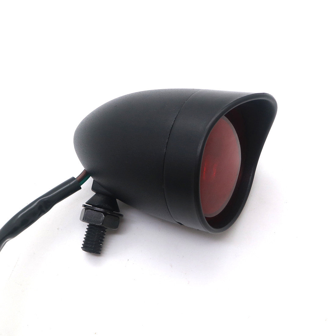 Motorcycle Black Bullet Rear Stop Tail Brake Light Cafe Racer Bobber Chopper Q