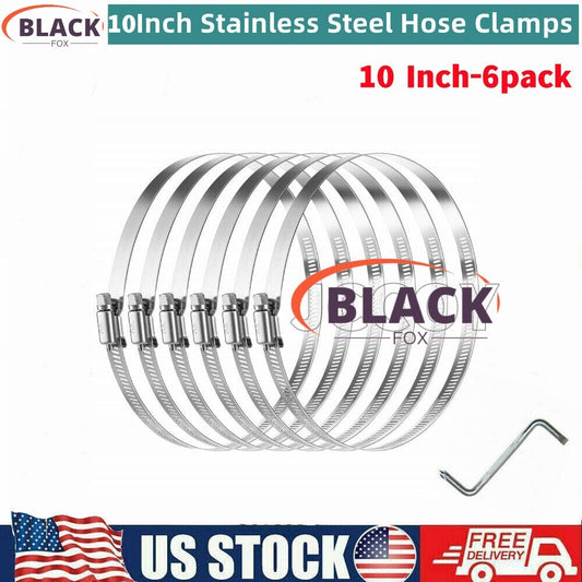 304 Stainless Steel Hose Clamps for 10-inch Adjustable Worm Gear Sorting Kit