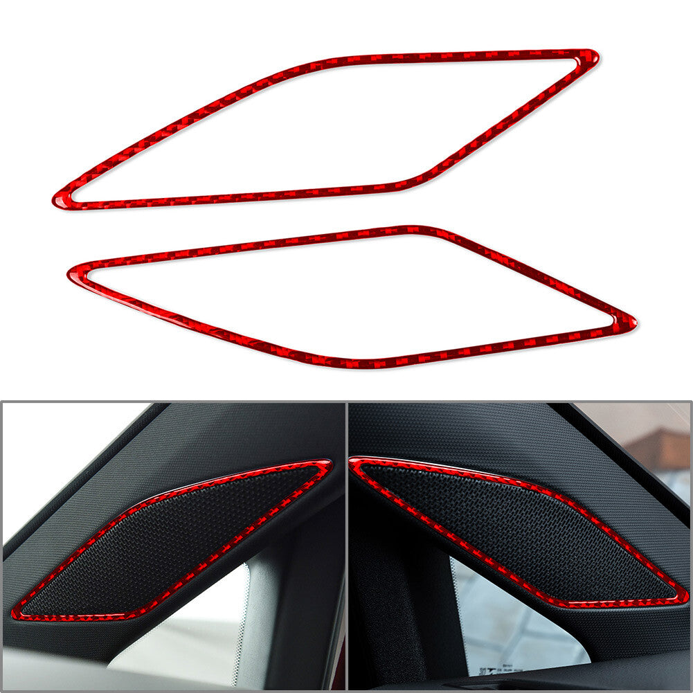 for Volkswagen for Golf 8 MK8 2021-2023 A Pillar Sound Audio Speaker Cover Trim Red
