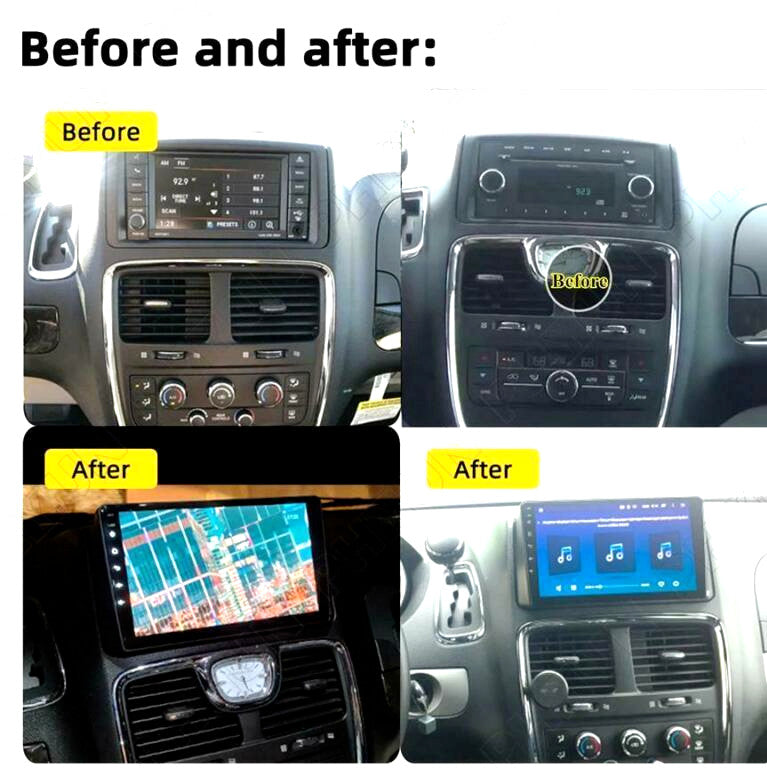 Navigation with CarPlay for Dodge Grand Caravan 11-20, Android 10.1, Stereo Radio, GPS. n