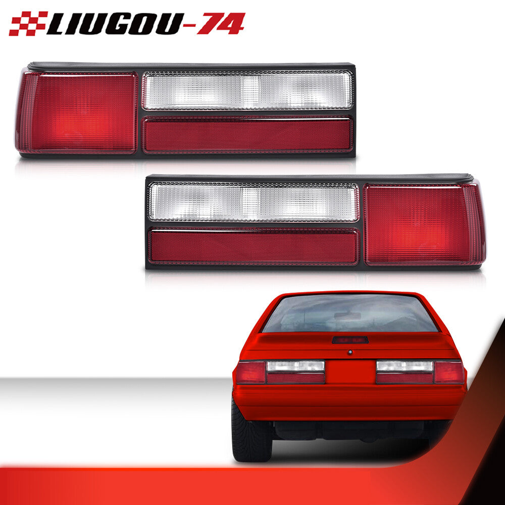 Paired taillights Taillights Rear brake lights are suitable for 87-93 for Mustang LX- v