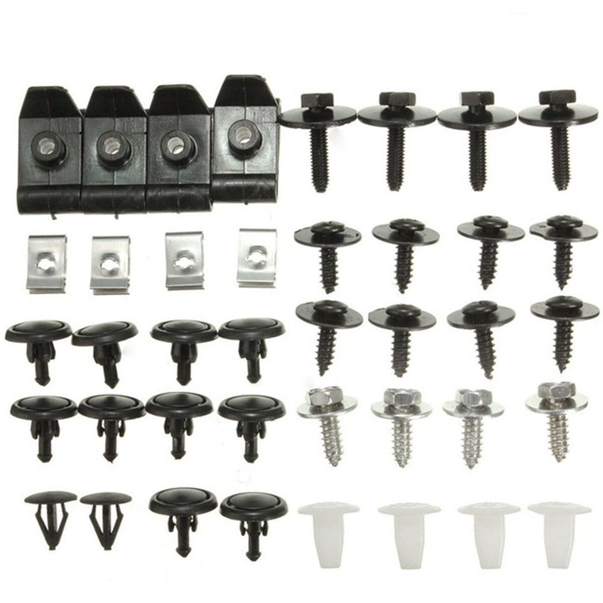 Car Fender Shield Splash Guard Engine Undertray Cover Fastener Clips Screws Kit