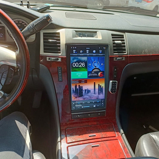 13.6 Android for Tesla Vertical Car-Play GPS Radio for Cadillac for Escalade 2007-2013