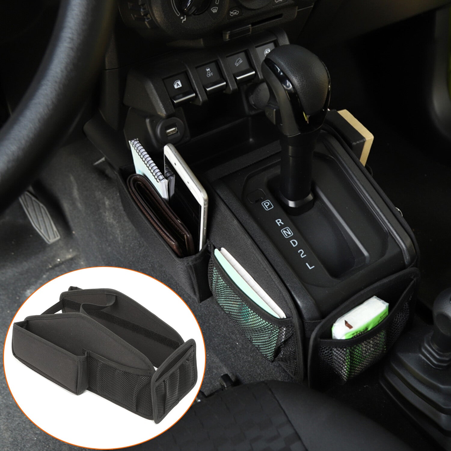Gear Shift Storage Bag Organizer for Suzuki for Jimny 2019 2020 2021 2022 2023 2024