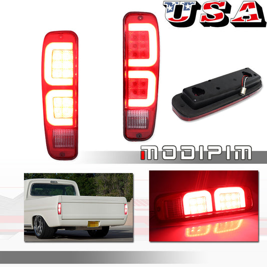 Replacement taillights with OE pickups for 74-91 for Ford for Mustang F150 F250 F350 Styleside models.