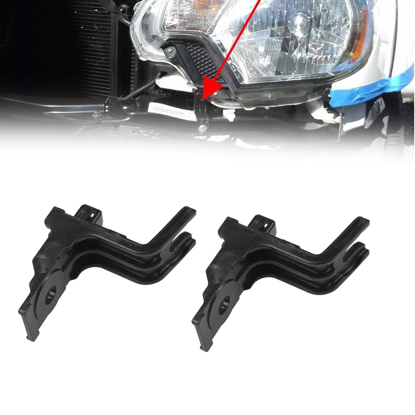 2x Front Bumper Filler Retainer Clip Bracket 52531-04010 For TACOMA 12-15 v