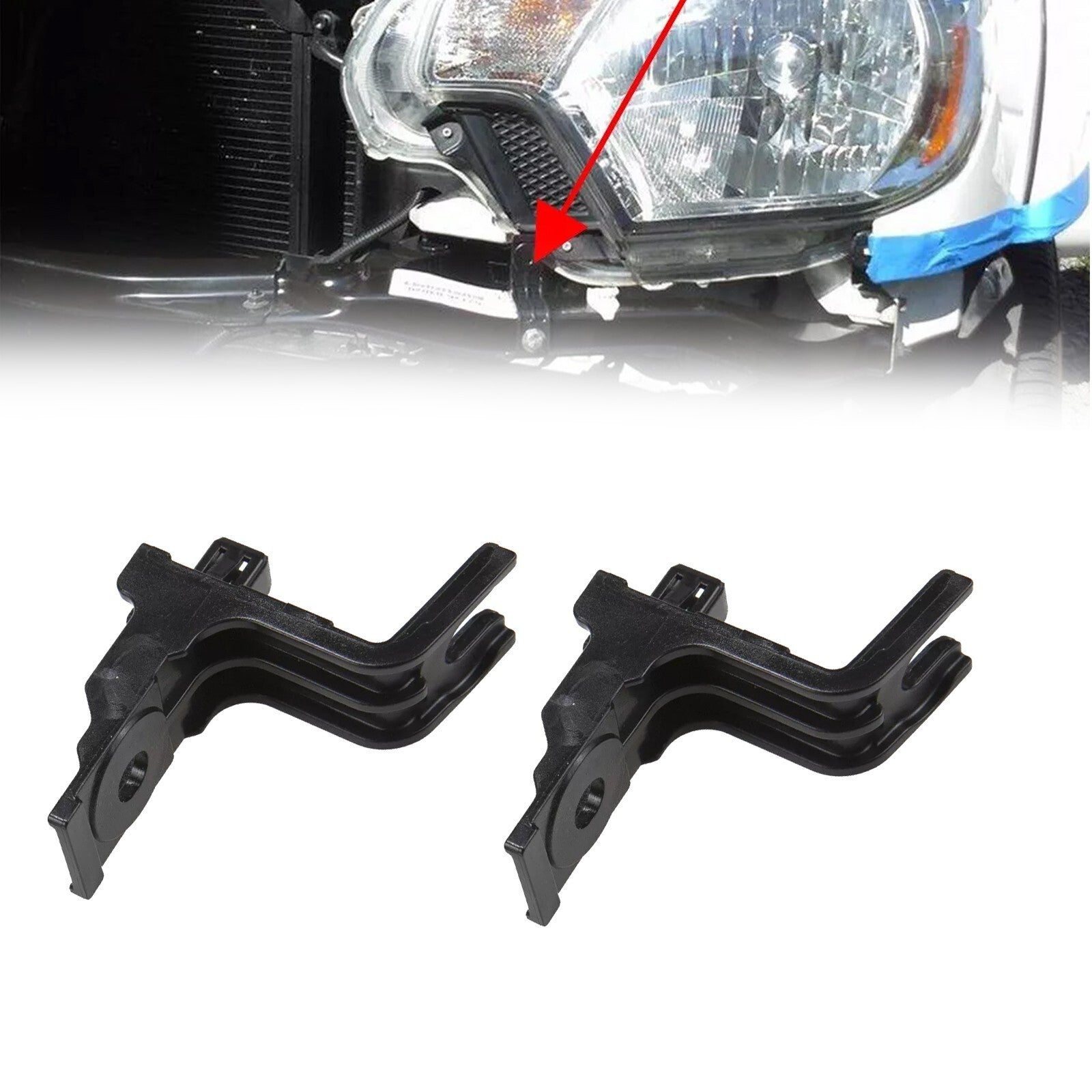 2x Front Bumper Filler Retainer Clip Bracket 52531-04010 For TACOMA 12-15 v