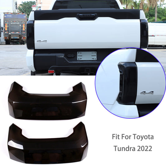 2-Piece Smoked Taillight Cover Trim Suitable for Toyota Tundra 2022-2024 25