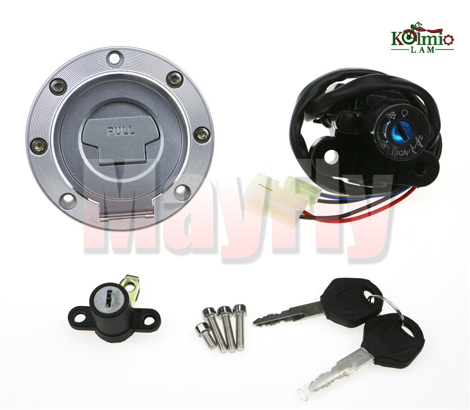 Ignition Switch Fuel Gas Cap Keys Lock Set Fit For YZF R1 1998-2003 YZF-R6 99-05