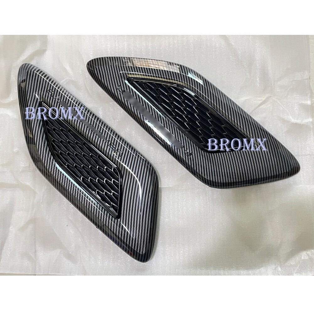 Fit for Range Rover Sport 2014-22 Front Hood Vent Trims Cover Carbon Fiber Style