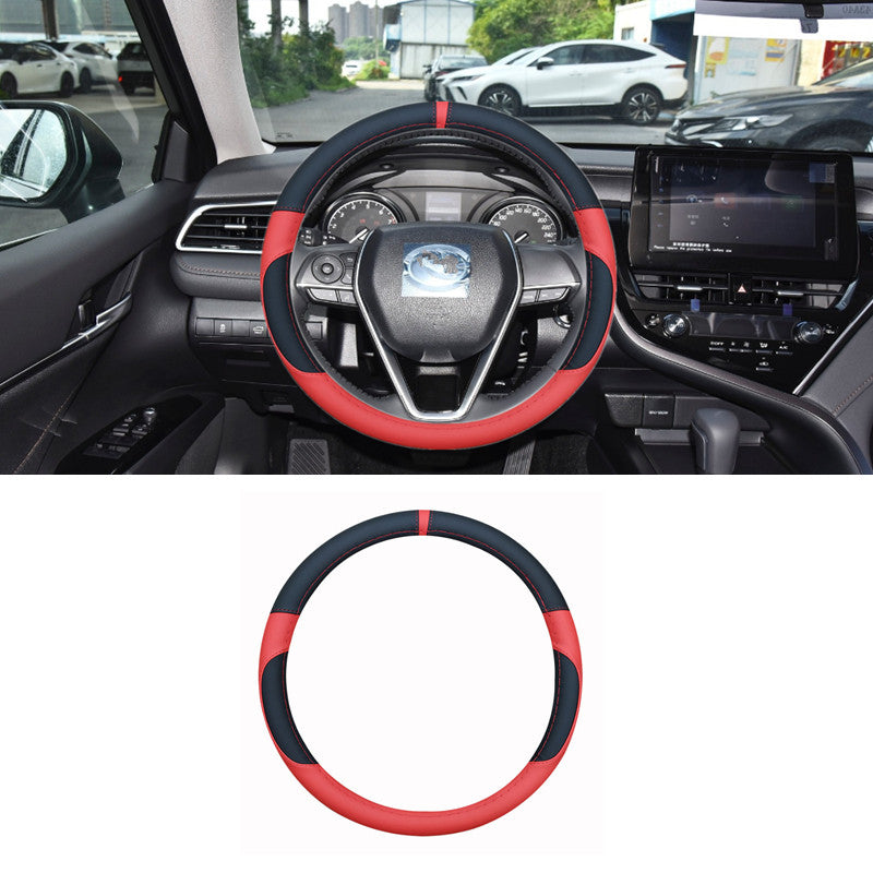 Accessories Black&red Steering Wheel Cover 1pcs for Camry 2018-2024 v