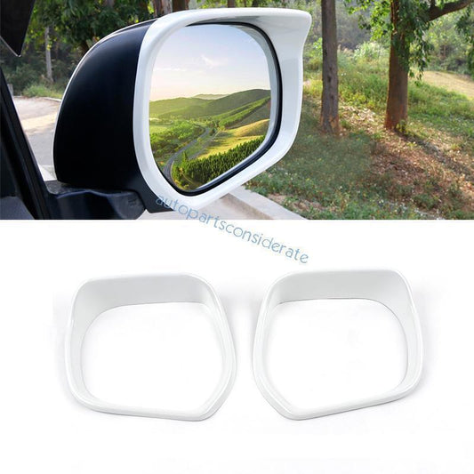 for Toyota for Land Cruiser LC200 2013-21 White Rear View Mirror Eyebrow Frame Trim