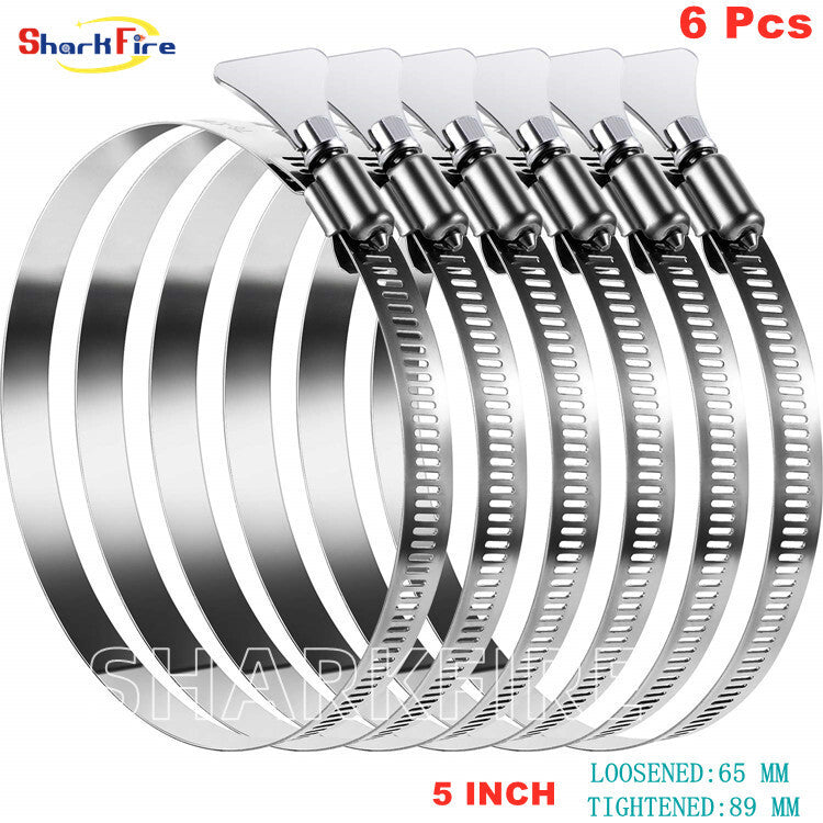 4-inch easy-turn thumb screw metal clip adjustable dryer plastic ventilation tube