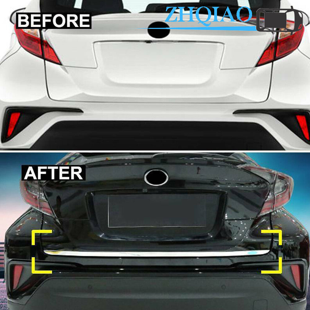 Chrome Rear Trunk Tailgate Door Molding Cover Trim Fit for Toyota C-HR CHR 2017-2019