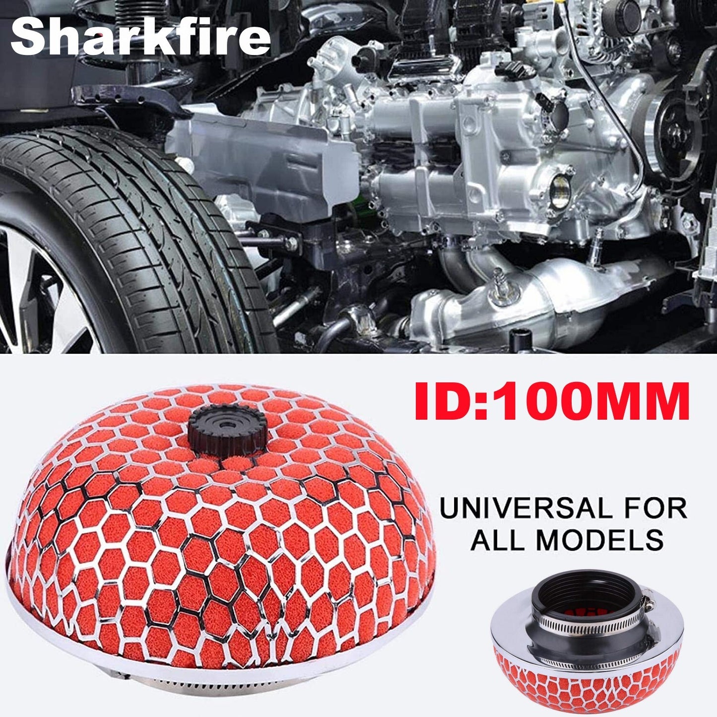High-flow washable air filter, high-flow washable JDM performance