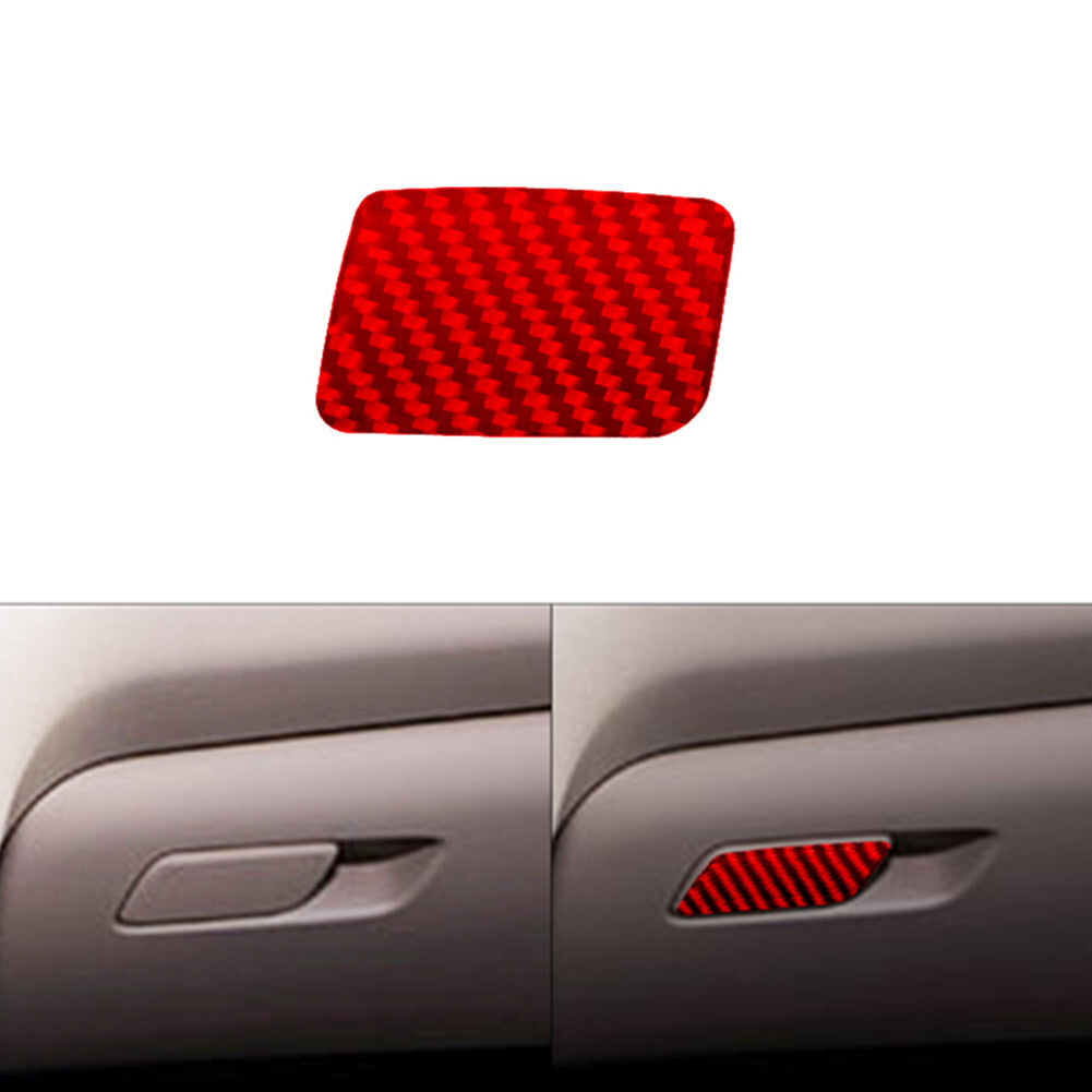 Red Carbon Fiber for Co -pilot Glove Box Lattch Trim for Hyundai for Veloster JS 2019-22