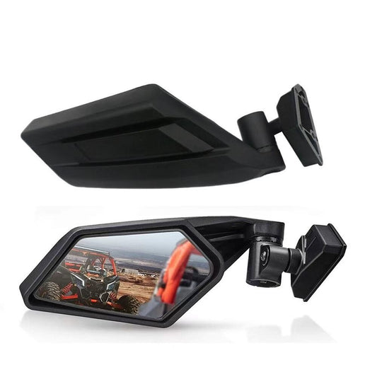 Racing Style Rear View Side Mirrors For 2017-2024 Can Am Maverick X3 XRS XDS MAX