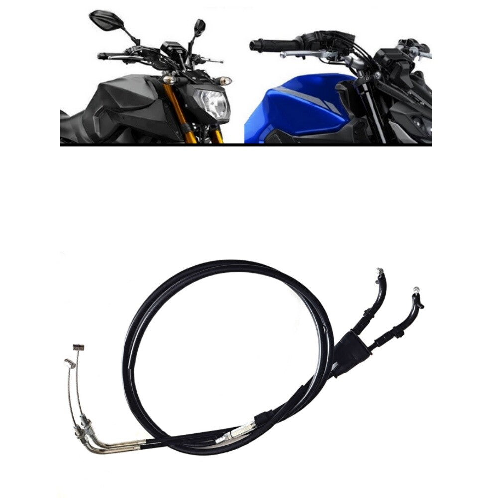 Motorcycle throttle cable for Yamaha MT09 2014-2020 and XSR900 2016-2021, black. n