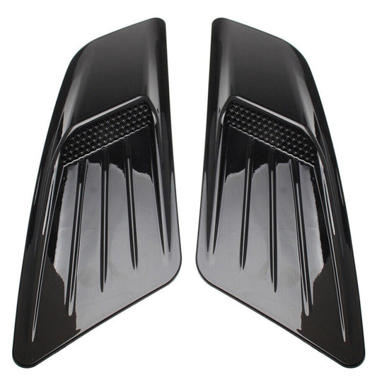 2pcs Car Hood Scoop Bonnet Vent Cover Decorative Air Flow Intake Trim Universal n
