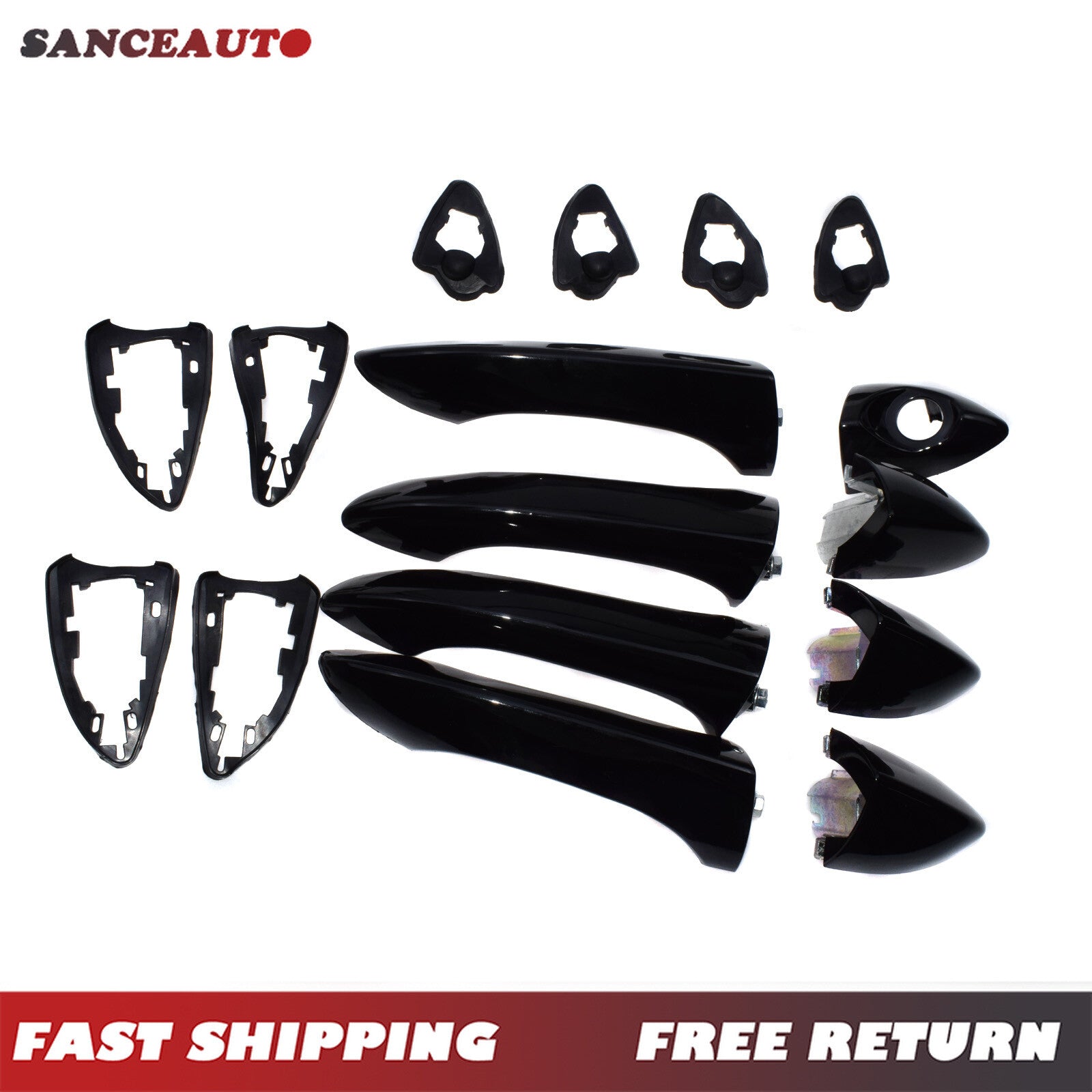 External door handles (front, rear, left) applicable to X5 E53 3.0i 2000 - 2006 - n